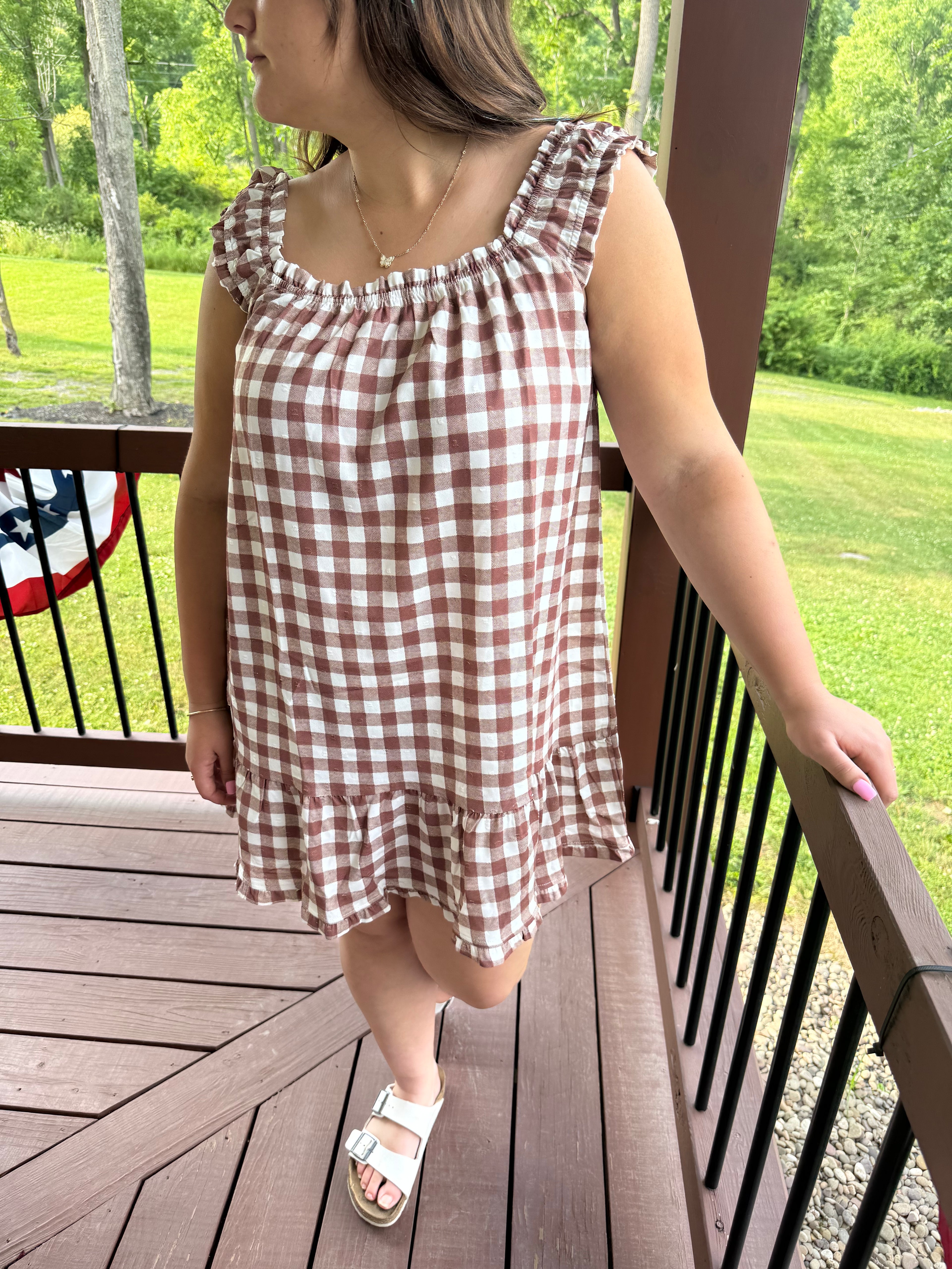 Maple Gingham Dress