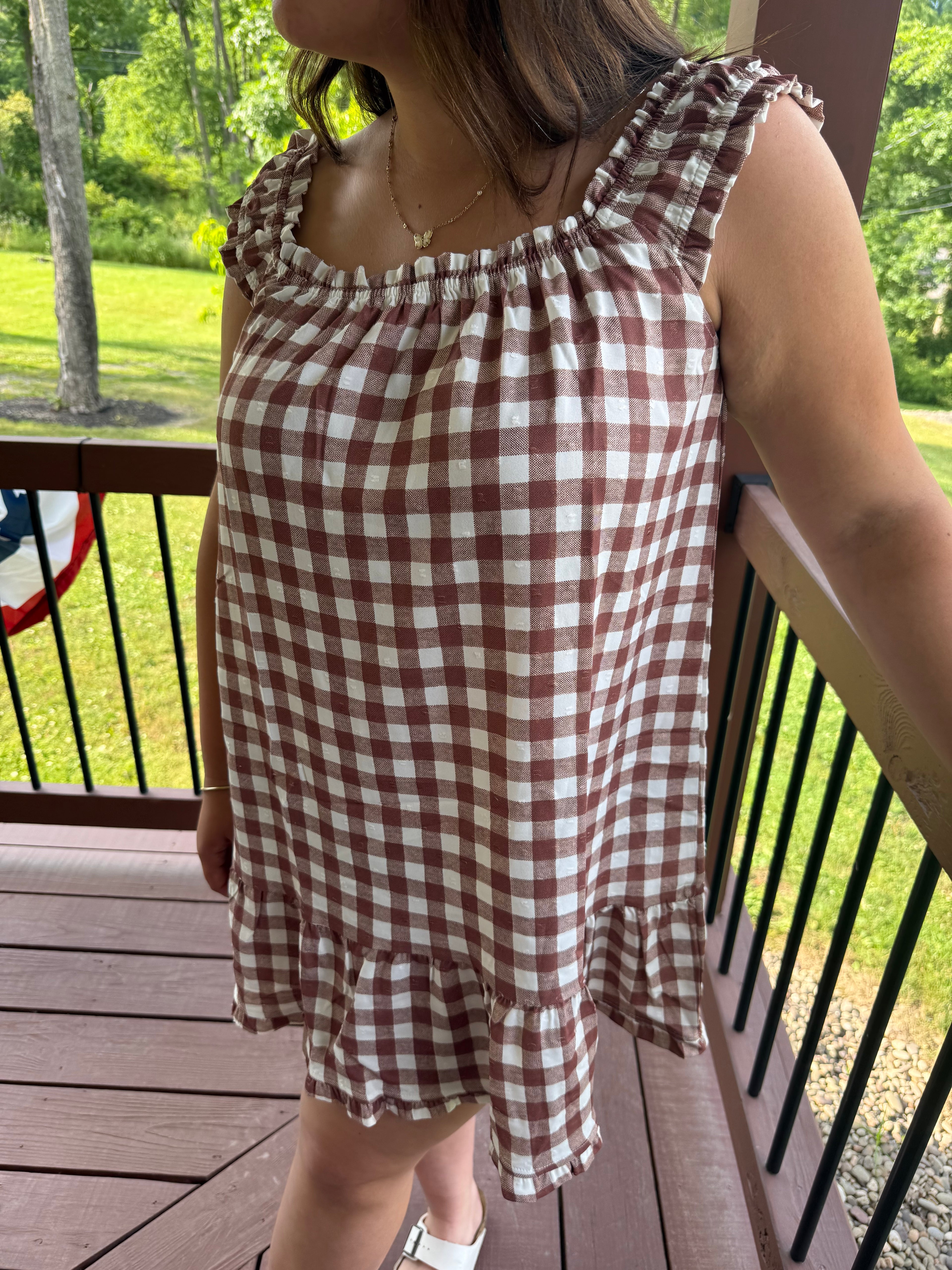 Maple Gingham Dress