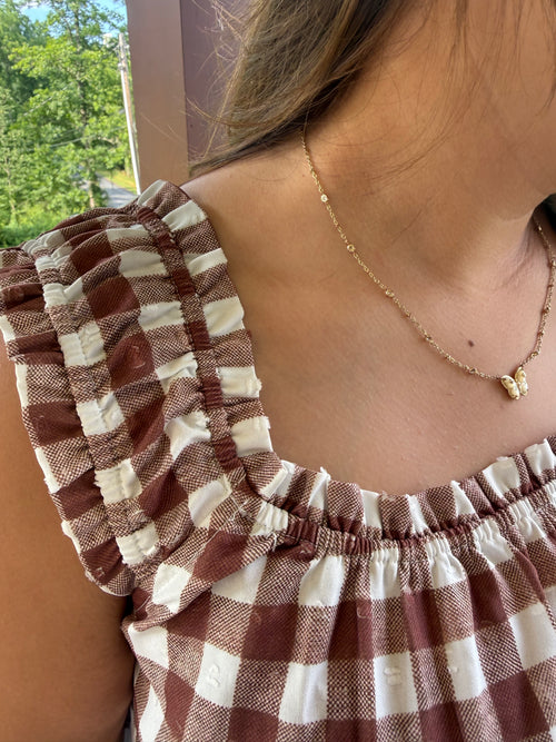 Maple Gingham Dress